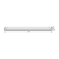 Aplica LED liniara Vivalux POLO, 2x18W, 3000 lm, lumina neutra (4000K), 270°, IP20, 1230x102x79mm, 25000h, Alb