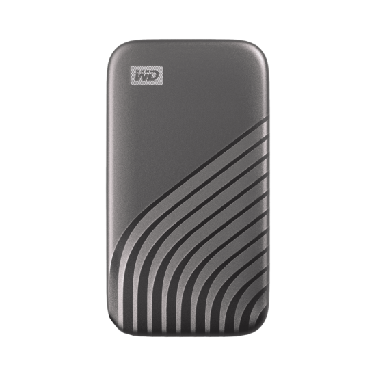 SSD extern WD My Passport, 2TB, Gray, USB 3.2 SSD extern WD My Passport, 2TB, Gray, USB 3.2