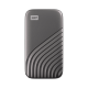SSD extern WD My Passport, 2TB, Gray, USB 3.2 SSD extern WD My Passport, 2TB, Gray, USB 3.2