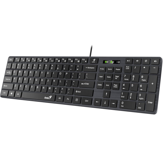 Tastatura Genius SlimStar 126, cu fir, neagra