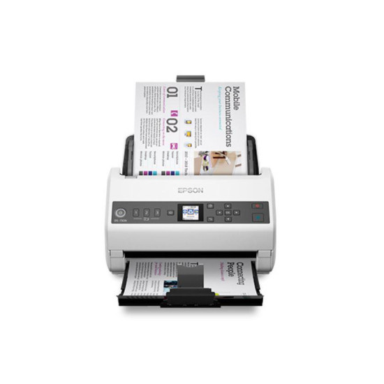 Scanner Epson DS-730N, dimensiune A4, tip sheetfed, viteza scanare: 40 ppm alb-negru si color, rezolutie optica 1200dpi, ADF Single Pass 100 pagini, duplex, Scan to Email, Scan to FTP, Scan to Web folders, Scan to Network folders, software: Epson Device A
