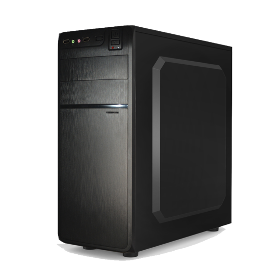 Carcasa Delux Mid Tower DW600,sursa 500W, Middle Tower, ATX, 2 x USB 3.0, audio, 2x5.25 , 2.80kg, neagra