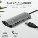 Hub USB Trust Dalyx, 7 porturi USB-C, negru Hub USB Trust Dalyx, 7 porturi USB-C, negru