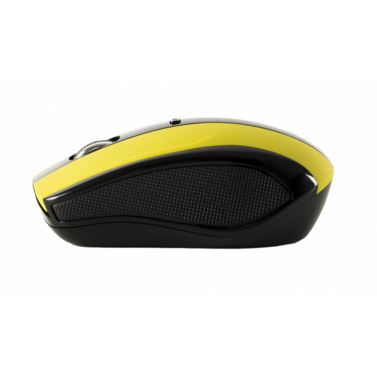 Mouse Serioux, Rainbow 400, fara fir, USB, senzor optic, distanta de operare; 10m, precizie: 1000/1600DPI ajustabila, 4 butoane, 2x baterie AAA, sisteme de operare: Windows / Mac OS / Linux, verde