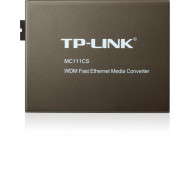 Switch media convertor TP-Link, 2 porturi (1x100Mbps SC, 10/100 Mbps (RJ-45)), BiDi 10/100Base-TX to 100Base-FX (SC), Single-Mode, 20Km, WDM type A (se foloseste in pereche cu MC112CS), single fiber, montabil in sasiu