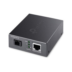 TP-LINK Gigabit WDM Media Converter, TL-FC311A-2, Standarde si protocoale: IEEE 802.3i, 802.3u, 802.3ab, 802.3z, interfata: 1 x Gigabit SC fiber, 1× 10/100/1000 Mbps RJ45 Port (Auto MDI/MDIX), UTP category 5, 5e cable (maximum 100m), dimensiuni: 94.5×73.0