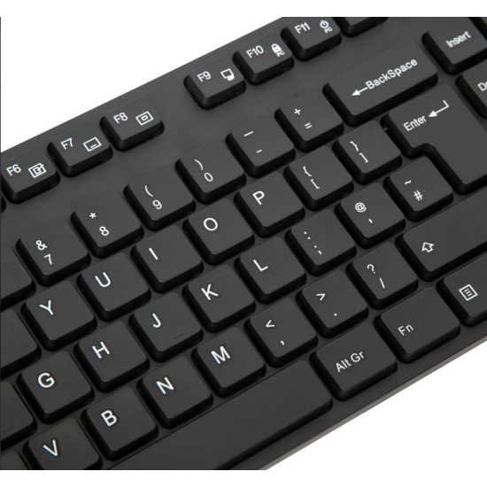 Targus Tastatura Antimicobiala cu fir, 108 taste, layout UK, negru