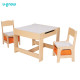 Set masuta si 2 scaune,lemn natur,U-Grow Set masuta si 2 scaune,lemn natur,U-Grow