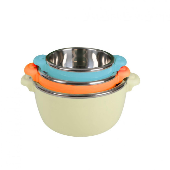 SET 3 CASEROLE TERMICE 2+4+6L,BELLY BEIGE, ART OF DINING BY HEINNER SET 3 CASEROLE TERMICE 2+4+6L,BELLY BEIGE, ART OF DINING BY HEINNER