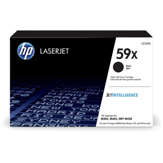 Cartus toner HP 59X High Yield, black, 10k pagini, HP LaserJet Pro M304a, HP LaserJet Pro M404dn, HP LaserJet Pro M404dw, HP LaserJet Pro M404n, HP LaserJet Pro MFP M428dw, HP LaserJet Pro MFP M428fdn, HP LaserJet Pro MFP M428fdw.