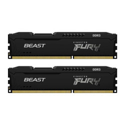 Memorie RAM Kingston Fury Beast, DIMM, DDR3, 8GB (2x4GB), CL10, 1600MHz