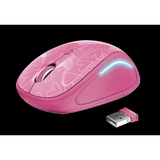 Mouse Trust Yvi FX, Wireless, roz