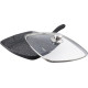 TIGAIE GRILL ALUMINIU + CAPAC 28 x 4.5 CM , DARK LINE, COOKING  BY HEINNER