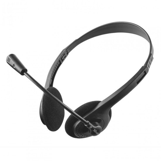 Casti cu microfon Trust Primo Chat, negru Casti cu microfon Trust Primo Chat, negru