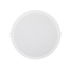 Spot LED incastrat Ledvance DN215, 24W, 220-240V, 2400 lm, lumina neutra (4000K), IP44/IK03, 215x42mm, policarbonat, Alb