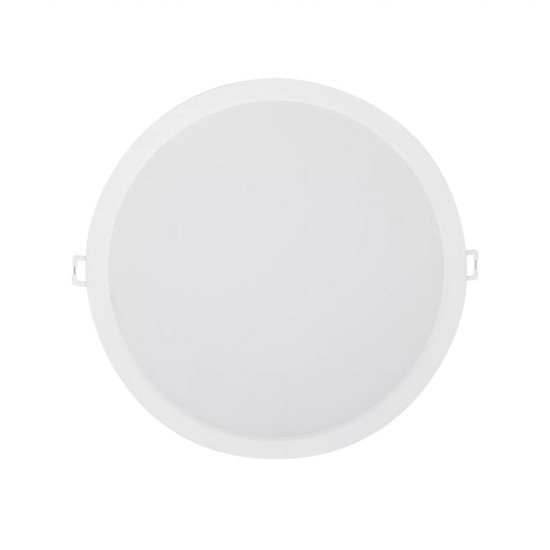 Spot LED incastrat Ledvance DN215, 24W, 220-240V, 2400 lm, lumina neutra (4000K), IP44/IK03, 215x42mm, policarbonat, Alb