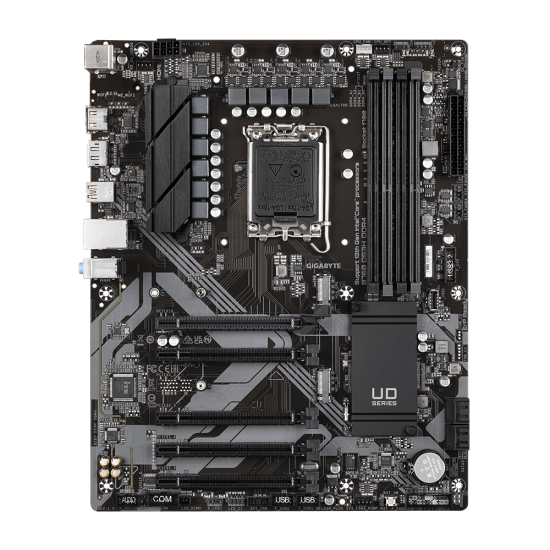 Placa de baza GIGABYTE B760 DS3H LGA1700, 4x DDR5 7600MHz, 1x HDMI, 1x DisplayPort, 5x PCIe x16, 2x M.2, 4x SATA 6Gbps, LAN 1Gbps, ATX