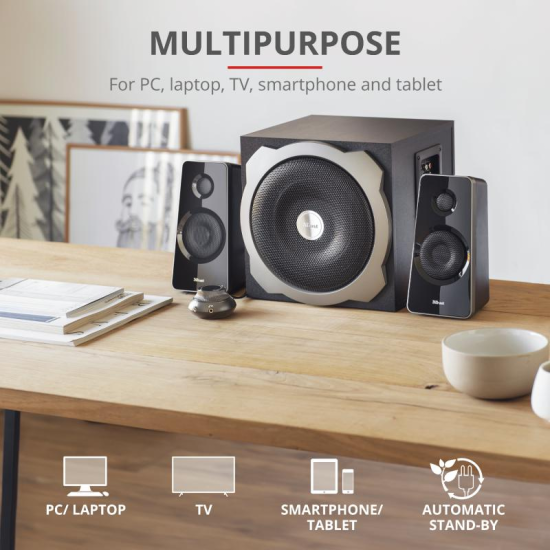 Trust Tytan 2.1 Speaker Set - black Trust Tytan 2.1 Speaker Set - black