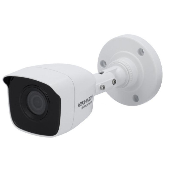 Camera de supraveghere Hikvision Turbo HD Bullet HWT-B150-M 2.8mm; 4MP; seria HiWatch; carcasa metal; 4MP CMOS Sensor, EXIR Bullet, 20m IR, ICR, 0.01 Lux/F1.2, 12 VDC, Smart IR, DNR, OSD Menu, IP66, 2.8mm Lens, Support HD-TVI/AHD/CVI/CVBS video output;