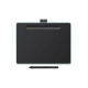Tableta grafica Intuos M Black, cu Bluetooth, dimensiune 264x200x8.8mm, suprafata activa 216x135mm, rezolutie 2540 lpi, nivele de presiune 4096, fara multi touch, compatibilitate Windows 7, macOS X 10.11, Android 6, Chrome OS 87 sau variante mai noi Tableta grafica Intuos M Black, cu Bluetooth, dimensiune 264x200x8.8mm, suprafata activa 216x135mm, rezolutie 2540 lpi, nivele de presiune 4096, fara multi touch, compatibilitate Windows 7, macOS X 10.11, Android 6, Chrome OS 87 sau variante mai noi