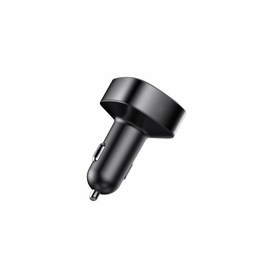 Modulator FM Serioux ABFM60, Bluetooth 5.0 , raza actiune de până la 5 m, voltaj intrare: 1x DC 12V/24V ,2 porturi USB: 1x USB DC5V 2.4A Max 1 x USB audio (pana la 32 GB), slot MicroSD (pana la 32 GB), format muzica: MP3/WMA/WAV, frecvența FM: 87.5MHz - 1