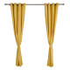 Set 2 draperii catifea 140x270 cm - Galbene Set 2 draperii catifea 140x270 cm - Galbene