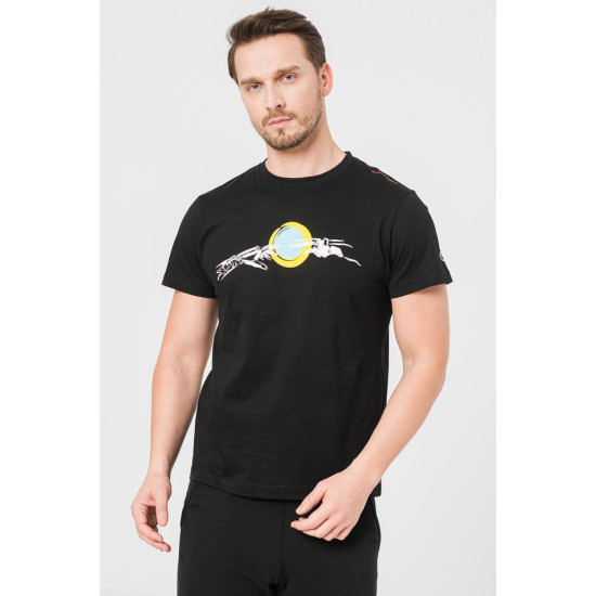 TRICOU CASUAL MANA BICICLETA BARBATI BLACK-XXL TRICOU CASUAL MANA BICICLETA BARBATI BLACK-XXL