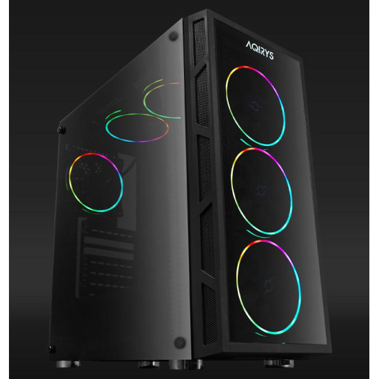 Carcasa Aqirys Antares Midi Tower Black  RGB