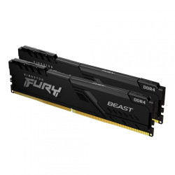 Memorie RAM Kingston Fury Beast, DIMM, DDR4, 32GB, CL16, 2666MHz, Kit of 2