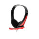 Casti cu micr. Spacer, cu fir, multimedia, 2x Jack 3.5mm, microfon pe brat, driver 40mm, 20Hz-20000Hz, 1.8m, rosu si negru Casti cu micr. Spacer, cu fir, multimedia, 2x Jack 3.5mm, microfon pe brat, driver 40mm, 20Hz-20000Hz, 1.8m, rosu si negru