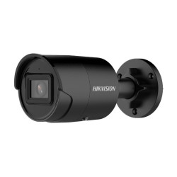 Camera supraveghere Hikvision IP bullet DS-2CD2046G2-IU(2.8mm)(C)black, 4 MP, culoare neagra, low-light powered by DarkFighter,  Acusens -Human and vehicle classification alarm based on deep learning, microfon audio incorporat, senzor: 1/3