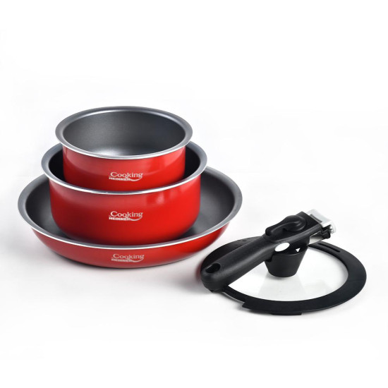 SET GATIT ALUMINIU 5 PIESE, SALSA, COOKING BY HEINNER