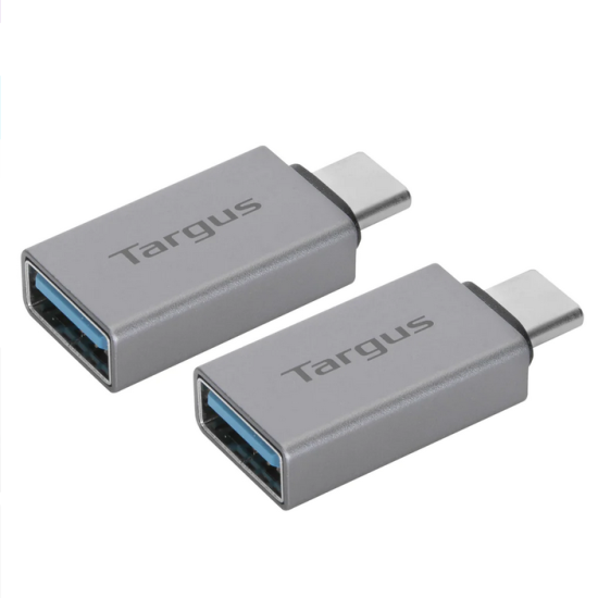 Targus Adaptor USB-C la USB-A, 2pcs, gri