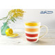 set 3 x CANA CERAMICA 354 ML, LARA D8.5*H10.5cm, PORTOCALIU set 3 x CANA CERAMICA 354 ML, LARA D8.5*H10.5cm, PORTOCALIU