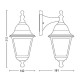Aplica tip felinar pentru exterior Philips Lima, 1xE27, max 60W, IP44, 205x150x355mm, Negru Aplica tip felinar pentru exterior Philips Lima, 1xE27, max 60W, IP44, 205x150x355mm, Negru
