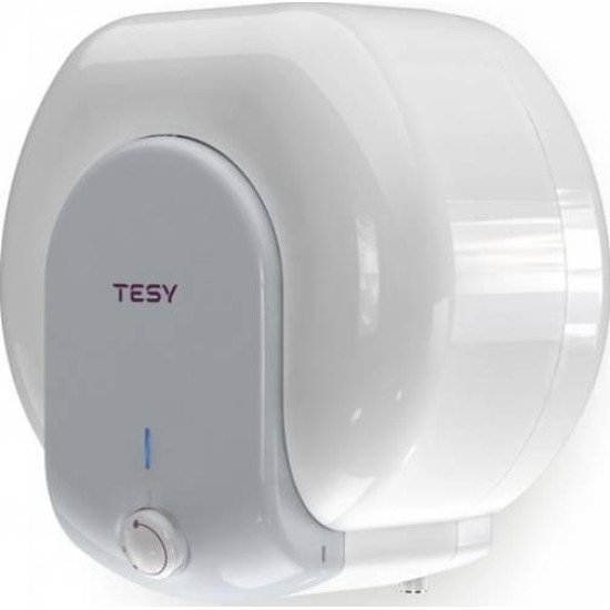 Boiler electric Tesy Compact Line TESY  GCA1515L52RC, putere 1500 W, capacitate 15 L, presiune 0.9 Mpa, izolatie 19 mm, instalare deasupra chiuvetei, control mecanic, clasa energetica C, protectie sticla ceramica, timp incalzire 35 min, termostat reglabil