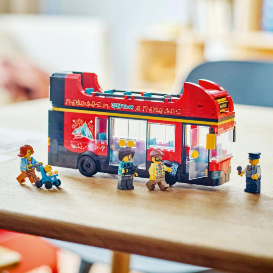 AUTOBUZ TURISTIC ROSU CU ETAJ LEGO 60407 AUTOBUZ TURISTIC ROSU CU ETAJ LEGO 60407
