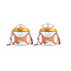 Sticla tritan cu pai si curea,orange Sticla tritan cu pai si curea,orange