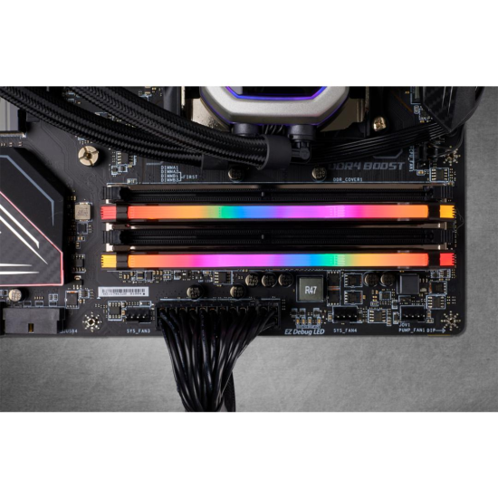 Memorie RAM Corsair VENGEANCE RGB PRO, DIMM, DDR4, 16GB (2x8GB), CL16, 3200MHz
