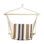 HR HAMAC SUSPENDAT BLK&BROWN STRIPE94X50