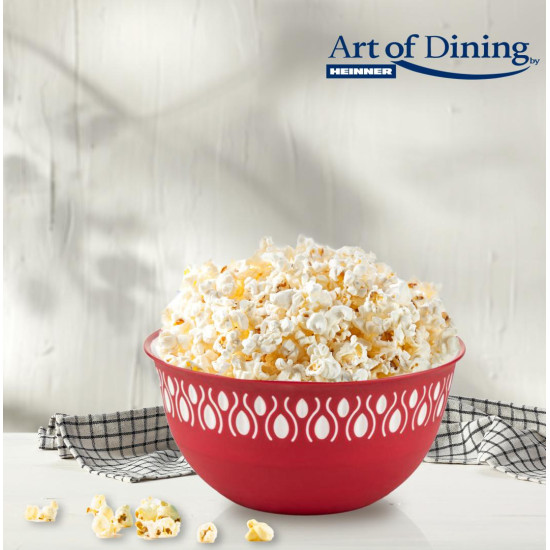 SET 4 BOLURI PLASTIC, 16/20/24/28 CM, ROSU, ART OF DINNING BY HEINNER