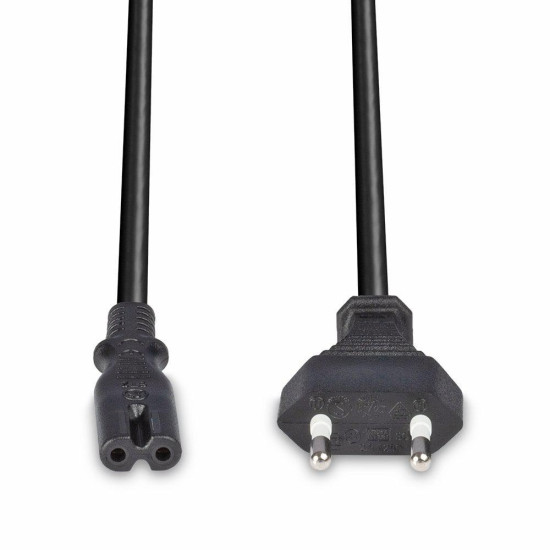 Cablu alimentare Lindy Euro C8 - IEC C7, 5m, negru  Description  Connector A: Euro Mains Plug Connector B: IEC C7 Cable type: H03-VV-H2F 2 x 0.75mm² Colour: Black  https://www.lindy-international.com/Mains-Cable-with-Euro-Connector- 5m.htm?websale8=ld0101