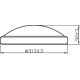 Plafoniera LED Philips Doris CL257, 17W, 1700 lm, lumina neutra (4000K), IP44, 31.3cm, Crom