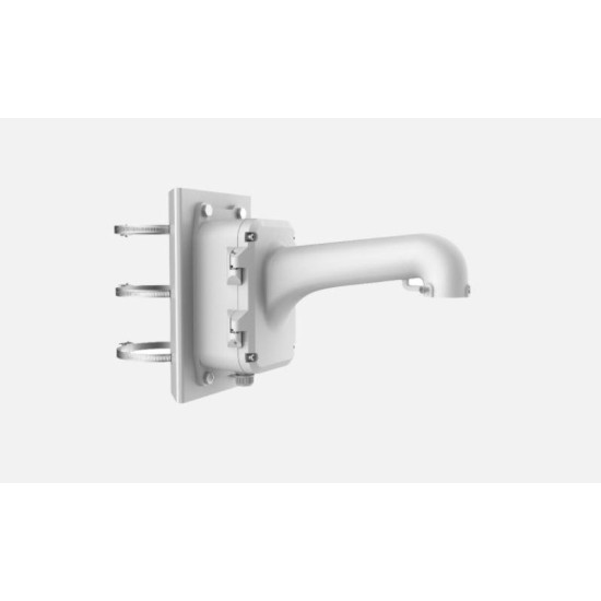 Suport de montaj pe stalp pentru camere PTZ DS-1604ZJ-BOX-POLE, material aliaj de aluminiu si metal, dimensiuni: 456.5 mm × 314 mm × 194.9 mm, greutate: 5.7 kg