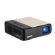 Proiector portabil Asus ZenBeam E2, DLP LED 30.000 ore, WVGA 854* 480, max FHD 1920*1080, 300 LED lumeni, 400:1, 16:9, boxa 5W, HDMI, USB-A: x 1 (Power output 5V/1A, USB WiFi dongle), proiectie Wireless, dimensiune maxima imagine 100 Proiector portabil Asus ZenBeam E2, DLP LED 30.000 ore, WVGA 854* 480, max FHD 1920*1080, 300 LED lumeni, 400:1, 16:9, boxa 5W, HDMI, USB-A: x 1 (Power output 5V/1A, USB WiFi dongle), proiectie Wireless, dimensiune maxima imagine 100