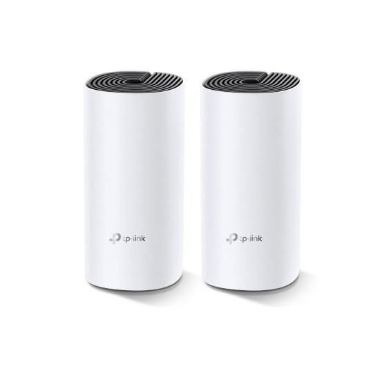 TP-Link Sistem Mesh Wi-Fi pentru întreaga casă AC1200, DECO M4(2-PACK); Procesor: Quad-core CPU; Interfață: 2 Gigabit Ethernet Ports (WAN/LAN auto-sensing) per Deco unit; 2 internal dual-band antennas per Deco unit; Flash: 16 MB; SDRAM: 128 MB; Standarde TP-Link Sistem Mesh Wi-Fi pentru întreaga casă AC1200, DECO M4(2-PACK); Procesor: Quad-core CPU; Interfață: 2 Gigabit Ethernet Ports (WAN/LAN auto-sensing) per Deco unit; 2 internal dual-band antennas per Deco unit; Flash: 16 MB; SDRAM: 128 MB; Standarde