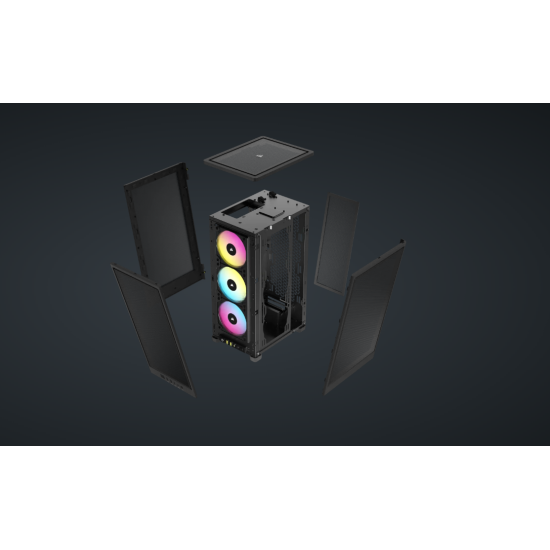 CR iCUE 2000D AIRFLOW RGB MINI-ITX BK
