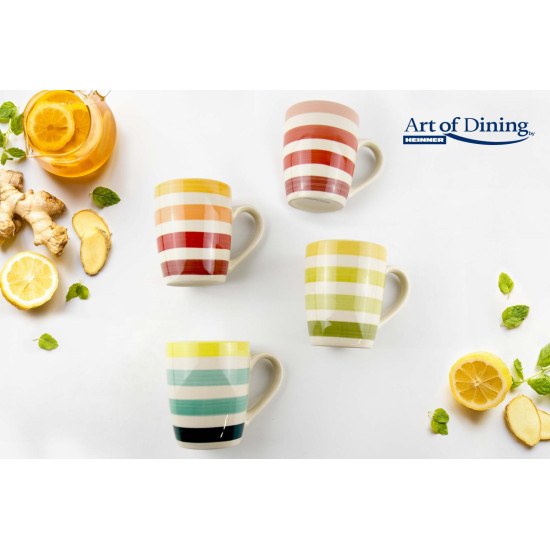 CANA CERAMICA 354 ML, LARA, ART OF DINNING BY HEINNER ( mix 4 modele in bax )