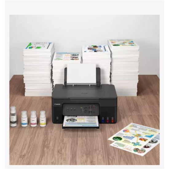 Multifunctional inkjet color CISS Canon PIXMA G3430, dimensiune A4 (Printare, Copiere, Scanare), viteza 11 ipm alb-negru, 6 ipm color,rezolutie printare 4800x1200 dpi, imprimare fara margini, alimentarehartie 100 coli, scanner CIS rezolutie 600x1200 dpi, 