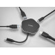 Hub USB DLINK DUB-M420, 4 porturi, negru